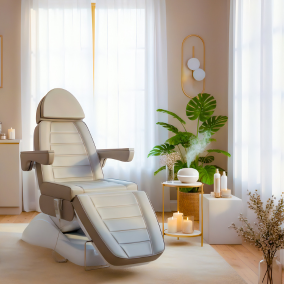 Wyposażenie gabinetu beauty na start – fotel kosmetyczny i niezbędne akcesoria
