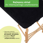 Prześcieradło frotte 1 cz. na stoły składane 60-65/180-185 czarne