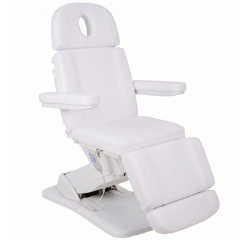 Fotel kosmetyczny elektryczny Tavia White - 3 silniki