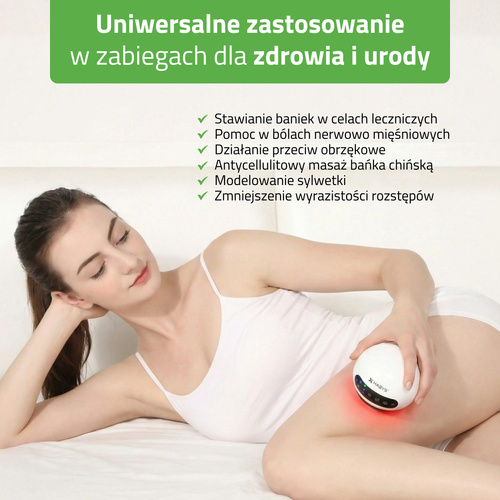 Elektryczna bańka chińska, magnetoterapia, terapia światłem czerwonym