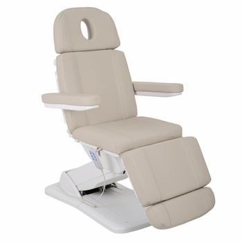 Fotel kosmetyczny elektryczny Tavia Beige - 3 silniki