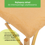Prześcieradło frotte 1cz. na stoły składane - 60/165 beżowe