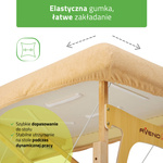 Prześcieradło frotte 1cz. na stoły składane - 60/165 beżowe