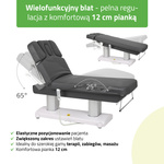 Stół do masażu Gemini Flex podgrzewany blat, pilot ręczny - 4 silniki | 3 lata gwarancji