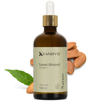 Olejek do masażu Nature Sweet Almond HABYS 100 ml z pipetą