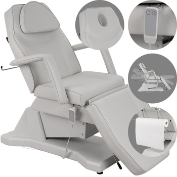 Fotel kosmetyczny, elektryczny Laris Grey - 1 silnik