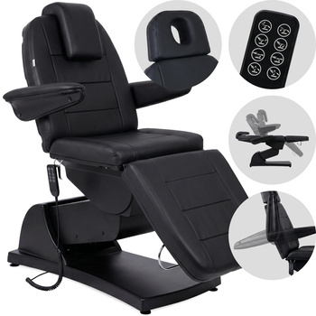 Fotel kosmetyczny Velora PRO 4 Black - 4 silniki