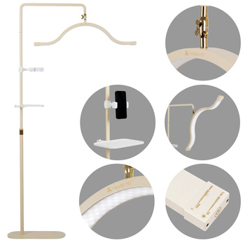 Lampa kosmetyczna LED 45W VENA Champagne do stylizacji rzęs, brwi i makijażu permanentnego