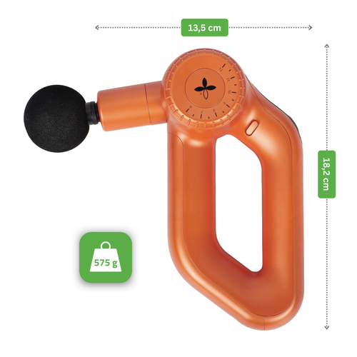 Masażer elektryczny HABYS Pro Therapy Go Orange – kompaktowy pistolet do masażu 
