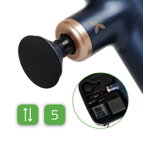 Pistolet do masażu Masażer wibracyjny Massage gun Pulse Mini - Blue Navy