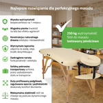 Stół do masażu Sonia 60 cm - beżowy