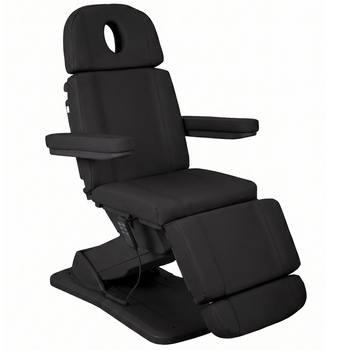 Fotel kosmetyczny elektryczny Tavia Black - 3 silniki