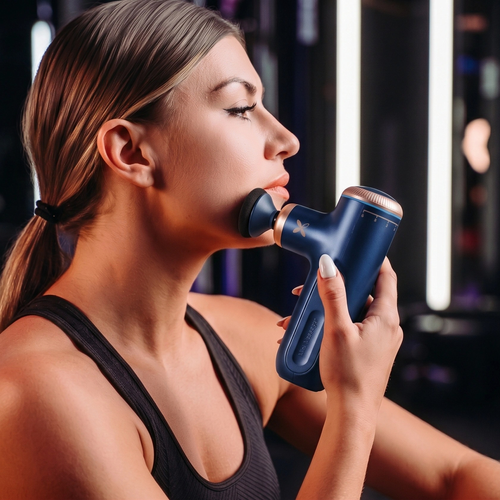 Pistolet do masażu Masażer wibracyjny Massage gun Pulse Mini - Blue Navy