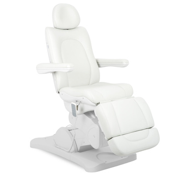 Elektryczny fotel kosmetyczny Sorina PRO 5 White z kołyską - 5 silników