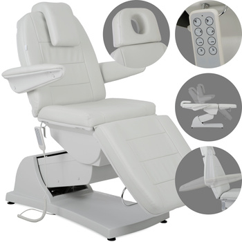 Fotel kosmetyczny Velora PRO 4 Grey - 4 silniki