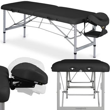Stół do masażu Aero 70 cm - czarny | 5 lat gwarancji