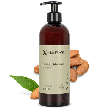 Olejek do masażu Nature Sweet Almond HABYS 500 ml z pompką